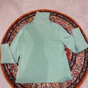 Sage green turtle neck